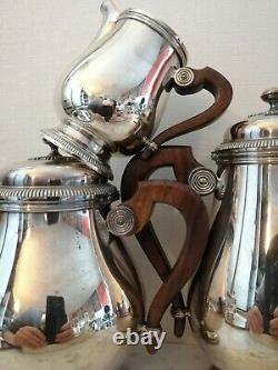 CHRISTOFLE GALLIA Silver plated Coffee Tea sugar creamer set France
