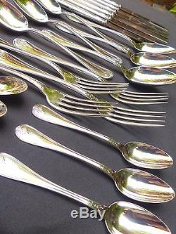 CHRISTOFLE MALMAISON Empire Antique RARE Table Set 22 pieces forks spoons knives