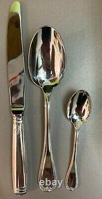 CHRISTOFLE MALMAISON Silver-Plated 36pc total 6pc Place Setting for Six with Boxes