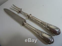 CHRISTOFLE MARLY CARVING SET 19th brillant luster