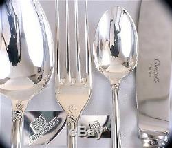 CHRISTOFLE MARLY FRANCE 24 pcs Table set complete Flatware Dinner Very Nice 1/2