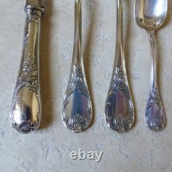 CHRISTOFLE MARLY SILVERPLATED 4 PIECES DINNER SET (12 sets available)