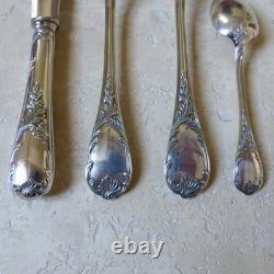 CHRISTOFLE MARLY SILVERPLATED 4 PIECES DINNER SET (12 sets available)