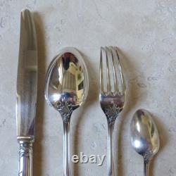 CHRISTOFLE MARLY SILVERPLATED 4 PIECES DINNER SET (12 sets available)