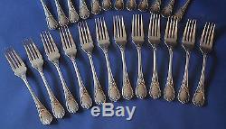 CHRISTOFLE MARLY SILVERPLATED SET 12 FISH KNIFES + 12 FISH FORKS