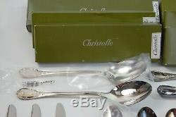 CHRISTOFLE MARLY SILVERPLATE FLATWARE SET 46 Pieces