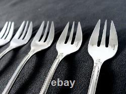 CHRISTOFLE MARLY Set 6 Oyster Forks // 6 fourchettes à huitre Brilliant Luster