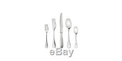 CHRISTOFLE PERLES 2 STAINLESS STEEL 30-PIECE SET WithCHEST PLACE SETTING #2405185