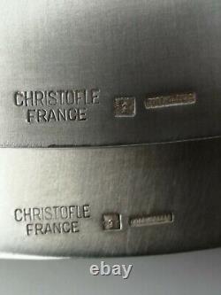 CHRISTOFLE PRESENTATION DISH PLATE LARGE TRAY Silver plated Set FRENCH