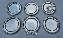 CHRISTOFLE SILVERPLATE bread plates SET OF SIX (available 18)