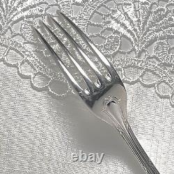 CHRISTOFLE Vintage Rubans Silver Plated 2 Dinner Forks and 2 Dinner Spoons