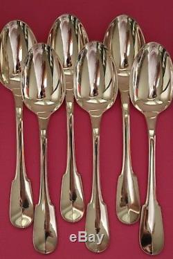 CLUNY SET Christofle Silver-plate Dinner Forks spoons knives FRANCE ANTIQUE