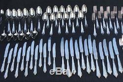 Colossal Wmf Germany Facher Silverplate Flatware Set For 12 Excellent 121 Pcs