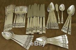 CORONATION Community Oneida silverplate 53pc COMPLETE SET for 8 dinner size