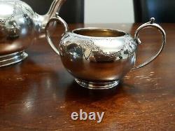 C. 1893-1902. WM. Huttons And Sons Lts. Silverplate Tea Set