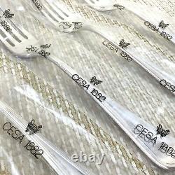 Cesa 1882 Cutlery Set Windsor Italian Silver Plated 6 Table Forks New Unused