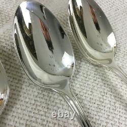 Christofle ALBI Large Table Spoons Silver Plated Cutlery Spoon Set of 3 21cm