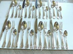 Christofle Albi Silver Plate Dinner Set Flatware 32 Pieces 8 Place Setting
