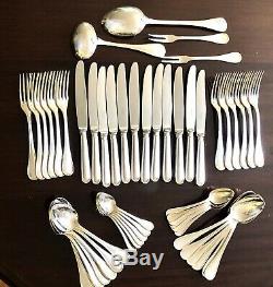 Christofle Albi Silverplated Flatware Set Of 52 Pcs For 12 People