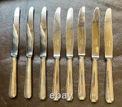 Christofle America Silver Plated Dinner Knives Set of 8