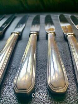 Christofle America Silver Plated Dinner Knives Set of 8