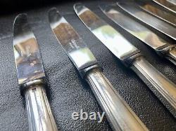 Christofle America Silver Plated Dinner Knives Set of 8