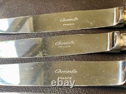 Christofle America Silver Plated Dinner Knives Set of 8