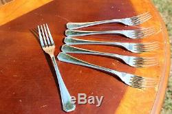 Christofle America Silver Plated Fish Forks Set of SIX
