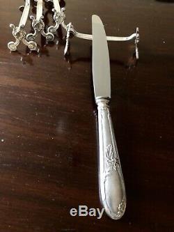 Christofle Antique Silver Plated Knife Rest Set Of 12