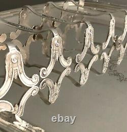 Christofle Antique Silver Plated Knife Rest Set Of 12 Pcs Orig Box