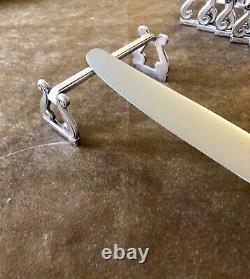 Christofle Antique Silver Plated Unusual Set Of 6 Knife Rest