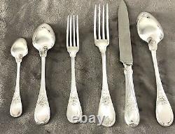 Christofle Antique Trianon Silverplated Rare Flatware Set Of 24 Pcs 4 People