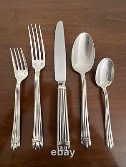 Christofle Aria Silverplate 5 Piece Place Setting-7 Sets Available 1985