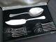 Christofle BOREAL 12 Ice Cream Spoons + 2 Serving pieces Set, brilliant luster