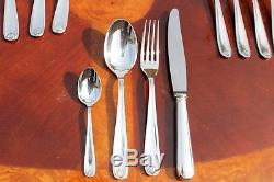 Christofle Berain Coquile Silver Plated 24 Pieces Set in Six setting