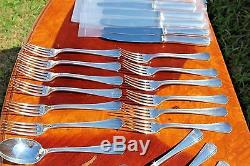 Christofle Boreal Silver Plated a PERFECT 48 Pieces Set for 12