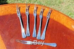 Christofle Boreal Silver plated Escargot Forks Set of SIX