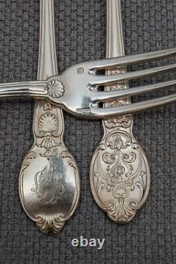 Christofle CTF85 Regence Style Silverplate Flatware Set Spoon Fork-64 Pieces