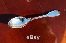 Christofle Chinon Silver Plated Demitasse Moka Espresso Spoons Set of Six