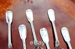 Christofle Chinon Silver Plated Dessert Spoons Set of Six