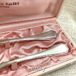 Christofle Cutlery Set Christening Baptism Silver Plated AMERICA Pink Baby Box