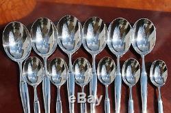 Christofle DUO Silver Plated 24 pieces Set in 6 settings Modern Pattern