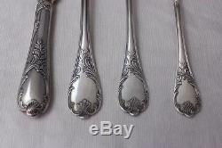 Christofle France 4 Piece Marly Pattern Place Setting Silver Plate Crisp