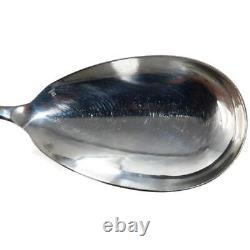 Christofle, France, CLUNY, Silver Plate, Solid Rice Potato Serving Spoon, 9 3/4