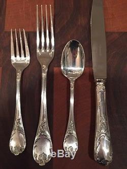 Christofle France Marly 4 pc Place Setting Silverplate
