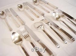 Christofle France Silverplate Flatware set for 6 persons 18pc ARIA, Antique 1930