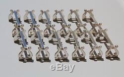 Christofle French silverplate Set of 12 knife rests Lyre