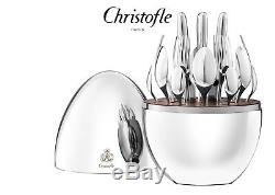 Christofle MOOD 24 Piece Flatware Set with Storage 00065299 Original Box
