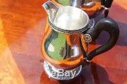 Christofle Malmaison Silver Plated Coffee Pot and Creamer set