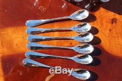 Christofle Malmaison Silver Plated Egg cups and Egg Spoons Set of SIX